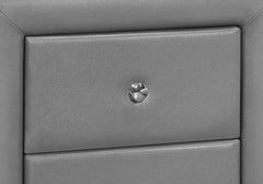 Nightstand, Storage Drawer Versatile Use, Upholstered, Transitional