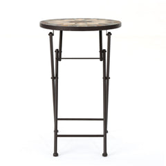 Silvester - End Table - Beige / Black