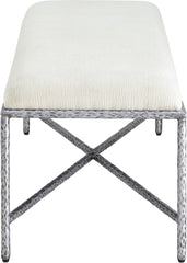 Valley - Bench With Silver Frame
