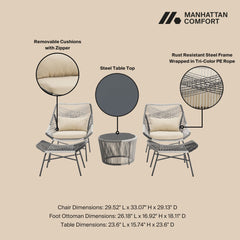 Ashland - 5 Piece Outdoor Conversation Set