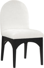 Waldorf - Chenille Dining Side Chair With Black Legs