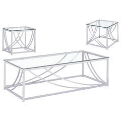 Lille - Glass Top Coffee And End Table Set