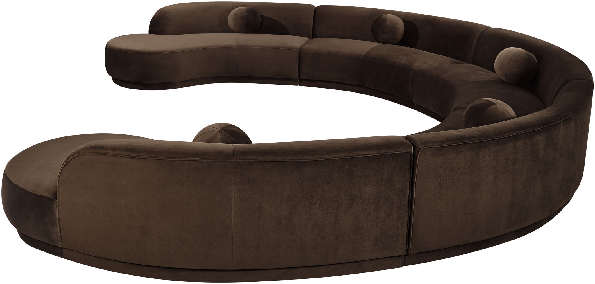 Avra - 192" Velvet Performance Fabric Upholstered Sectional
