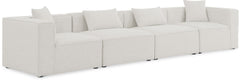 Cube - Linen Modular 4 Seat Sofa