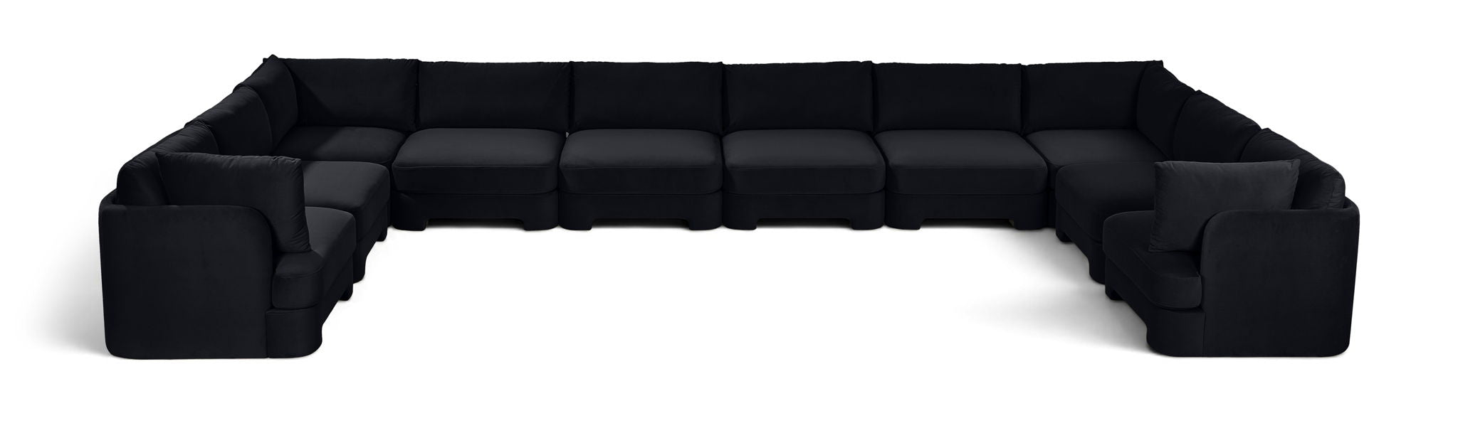 Hammond - Velvet Performance Fabric Upholstered 10 Piece Sectional
