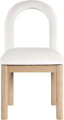Conrad - Velvet Dining Chair With Natural Legs