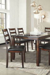 Coviar - Dining Room Table Set (Set of 6) - Brown