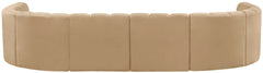 Arc - Velvet Modular U-Shaped Sectional