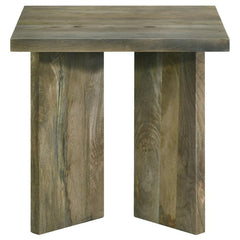 Andando - Square Solid Wood End Table - Mango Brown