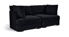 Hammond - Velvet Performance Fabric Upholstered 2 Piece Loveseat