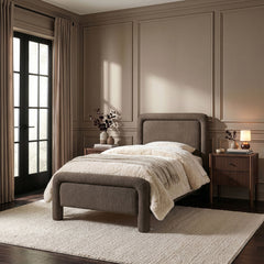 Baylor - Fabric With Interwoven Chenille Upholstered Bed