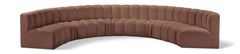 Arc - Faux Leather 8 Piece U-Shaped Modular Sofa