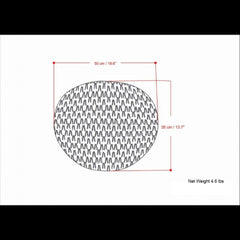Nisi - Round Knitted Outdoor / Indoor Pouf - Light Gray