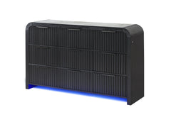Beckett - Dresser With LED - Black / White