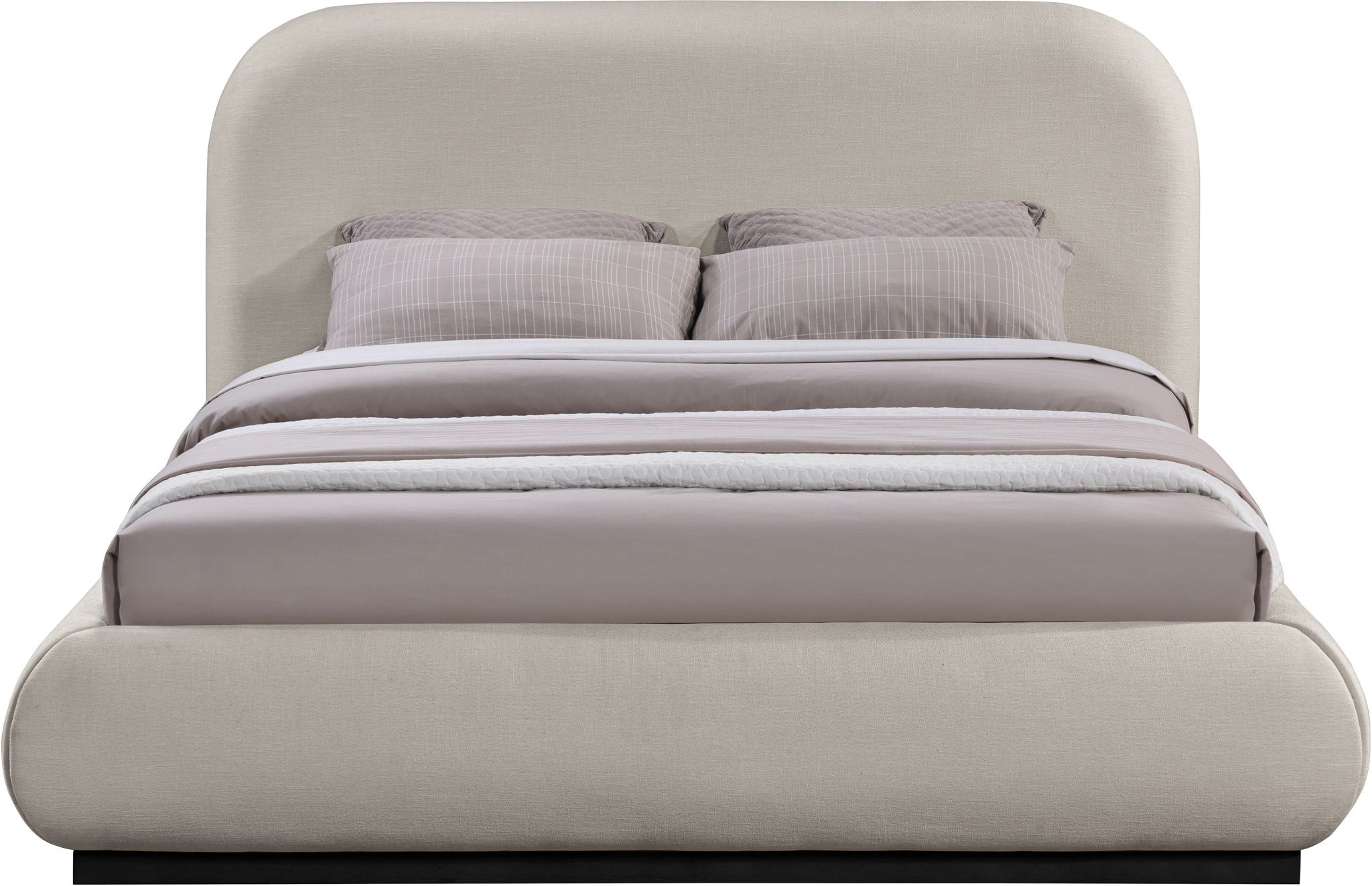 Vaughn - Chenille Bed With Black Base