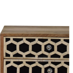 Inlay - Bone Inlay Drawer Nightstand