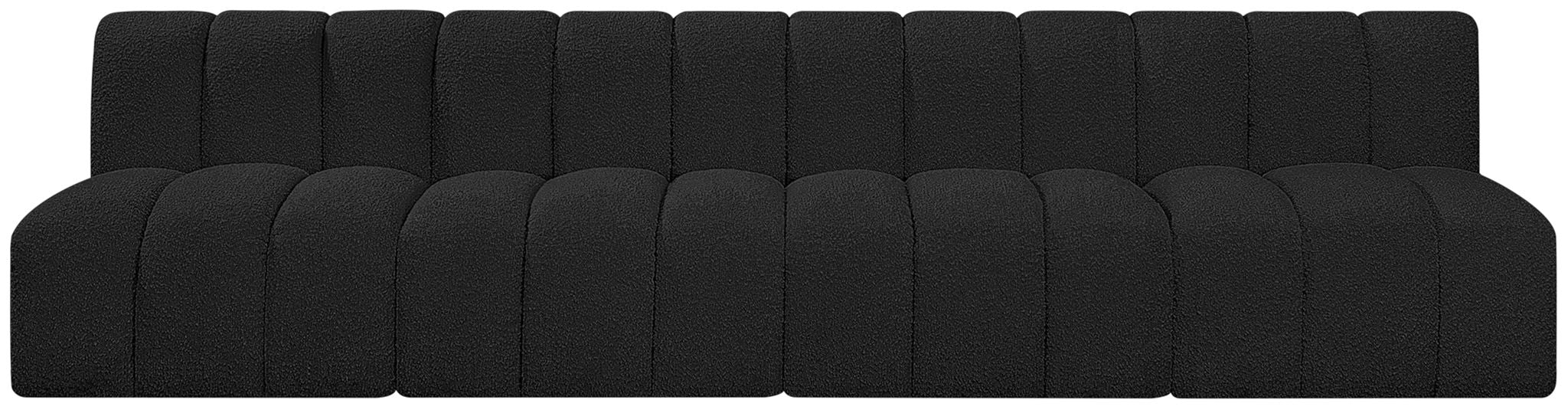 Arc - Boucle Fabric 4 Seats Modular Sofa