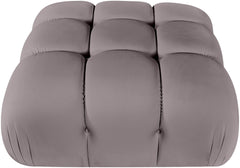 Orin - Velvet Performance Fabric Upholstered Modular Ottoman