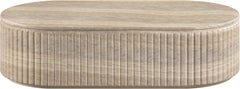 Catania - Concrete Indoor/Outdoor Coffee Table - Travertine