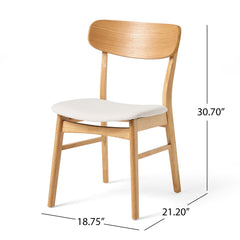 Brilliantine - Dining Chair With Cushion And Wood Frame (Set of 2)
