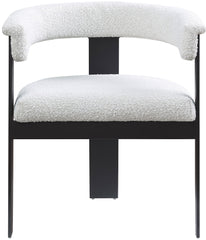 Romeo - Boucle Dining Chair With Black Base (Set of 2)
