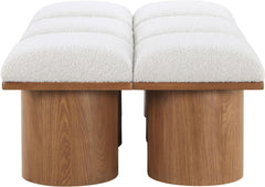 Pavilion - 6 Piece Modular Bench With Brown Base