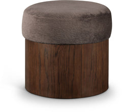 Nimes - Ottoman / Stool With Brown Base