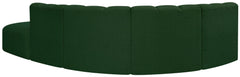 Arc - Boucle Fabric 5 Piece Corner Modular Sofa