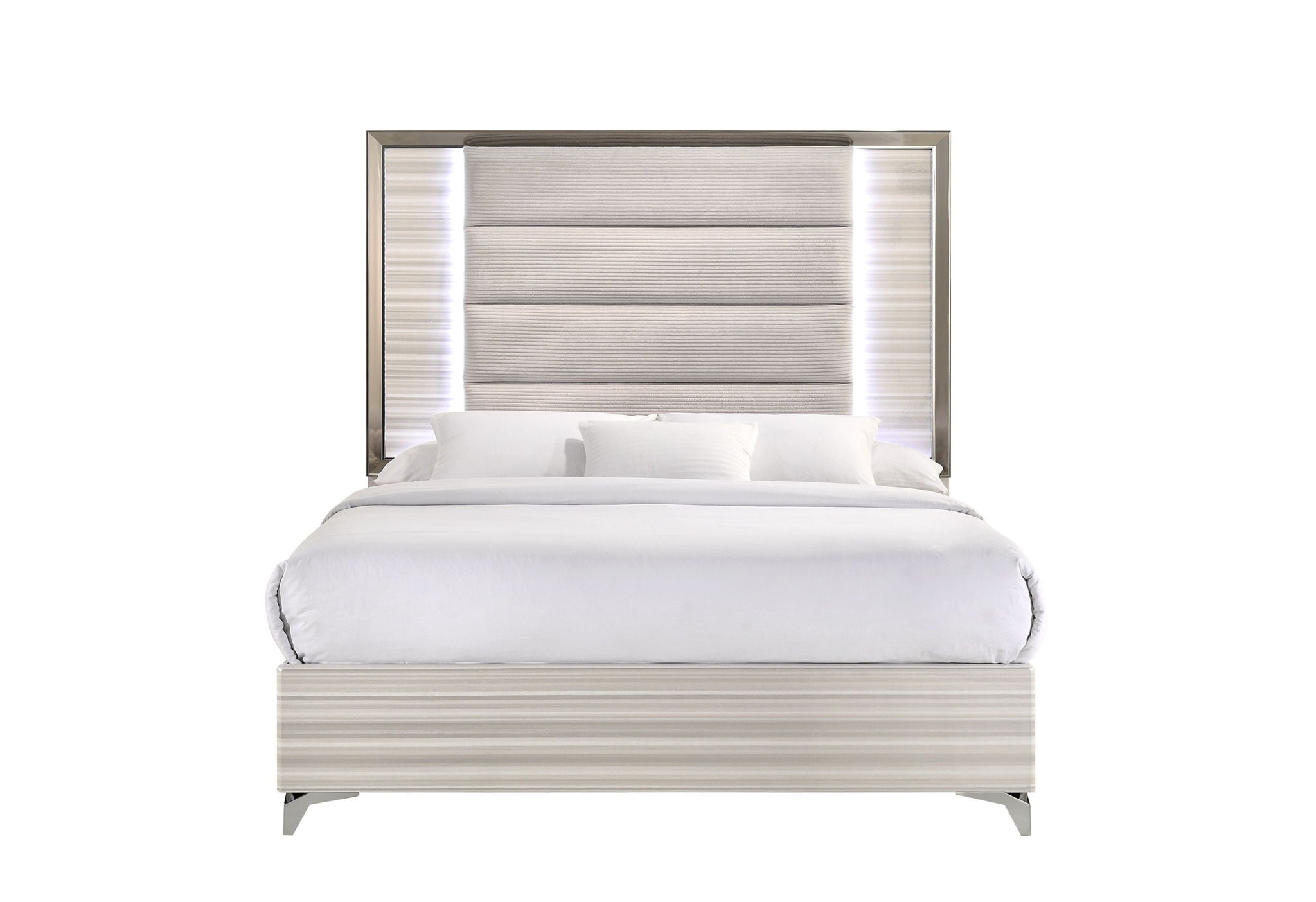 Zambrano - 6 Piece Queen Bedroom Set With Vanity Set - White