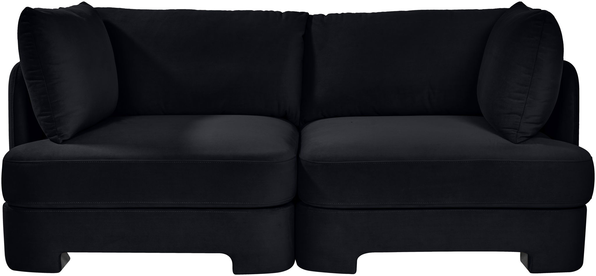 Hammond - Velvet Performance Fabric Upholstered 2 Piece Loveseat