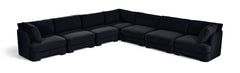Hammond - Velvet Performance Fabric Upholstered 7 Piece Corner Sectional