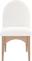 Waldorf - Boucle Dining Side Chair With Natural Legs