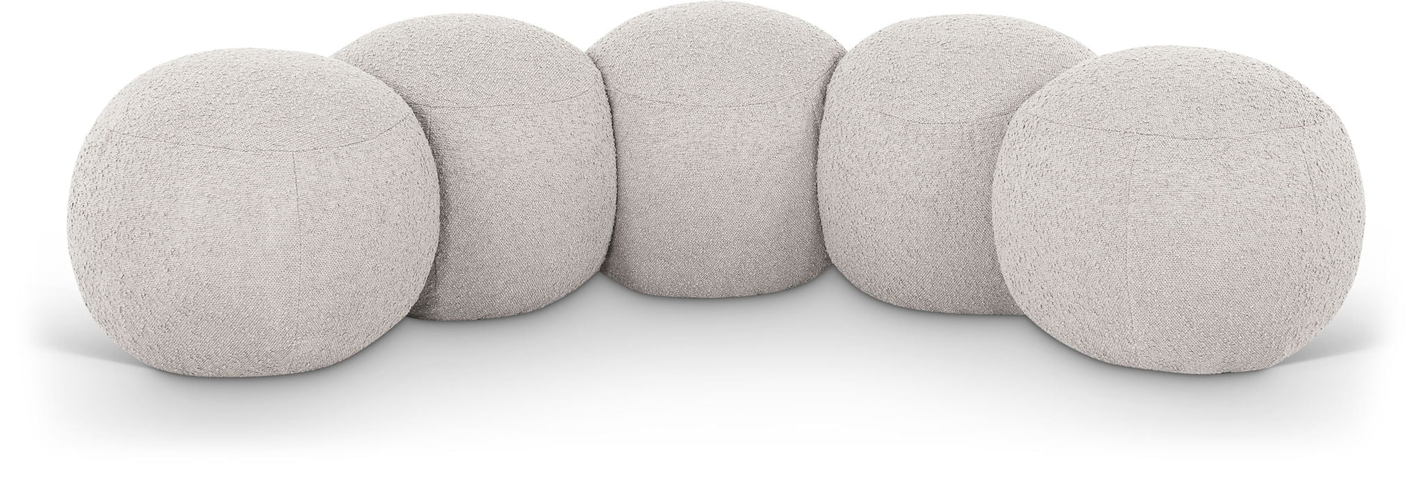 Apollo - Boucle Fabric Bench