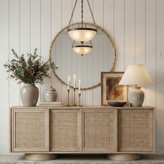 Hammer - Round Iron Mirror