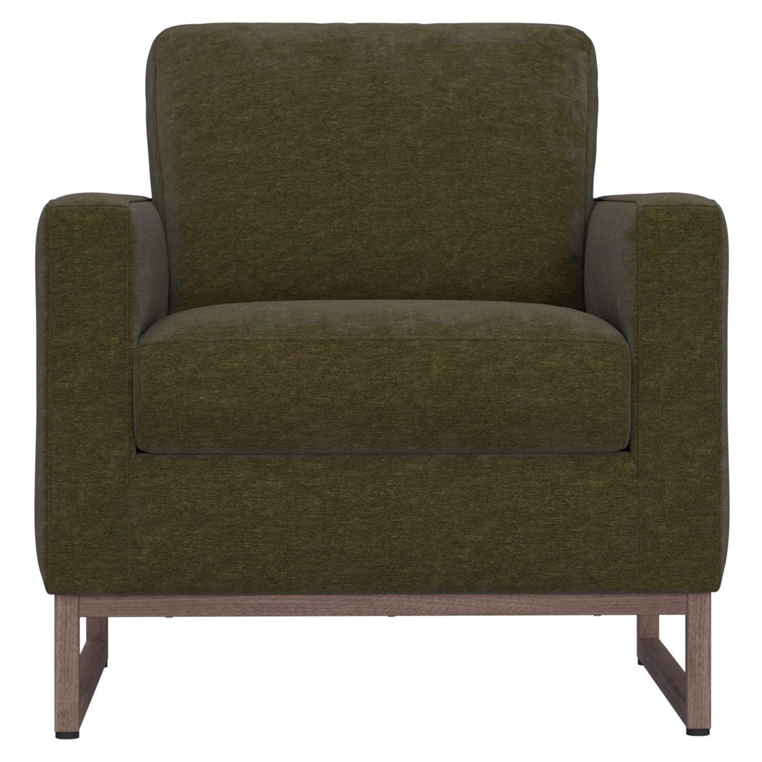 Accent Chair With Track Arm Design