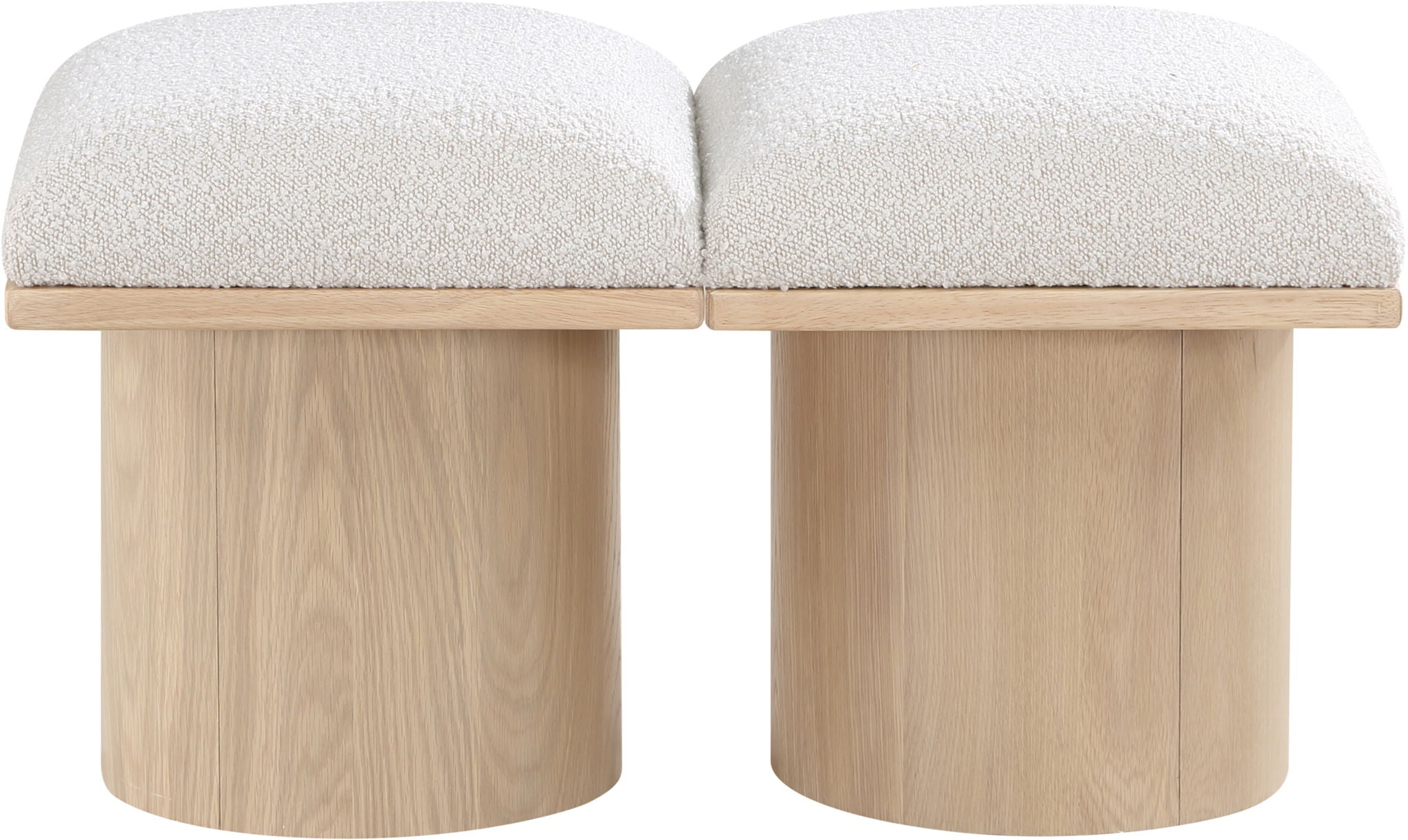 Pavilion - 2 Piece Modular Bench With Natural Base