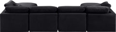 Indulge - Velvet 6 Piece Modular Double Chaise Sectional