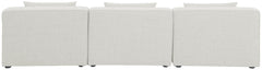 Cube - Linen Modular 3 Seat Armless Sofa