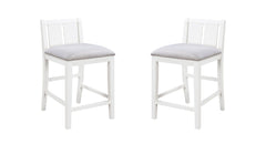 Graham - 3 Piece Small Space Counter Height Dining Table With Shelves And 2 Chairs (Set of 3)