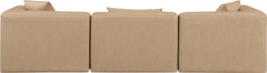 Cube - Modular 3 Piece Sofa - Tan