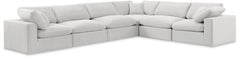 Comfy - 6 Piece Velvet Modular Corner Sectional
