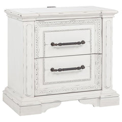 Mckinney - 2-Drawer Nightstand With Dual USB - Vintage White