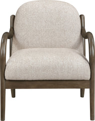 Helmsley - Performance Fabric Upholstered Accent Chair - Brown Frame