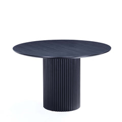 Hathaway - Round Dining Table With Ribbed Base