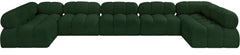 Ames - 7 Piece Boucle Fabric Modular Sectional