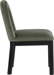 Conrad - Velvet Dining Chair With Black Legs
