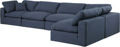 Comfy - 5 Piece Linen Modular Sectional