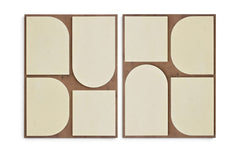 Icon - Mango Wood 2 Piece Wall Art