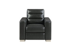 Ylime - Power Recliner With Bookcase LED - Charcoal