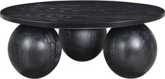Fitch - Wood Oak Veneer Coffee Table - 3 Legs